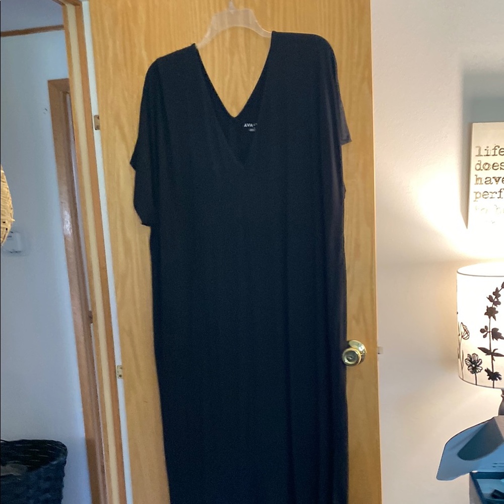 Black V-Neck Dress
